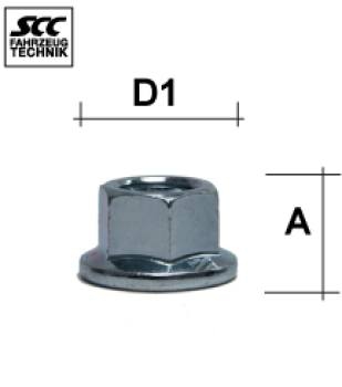 Image for Hjulmutter - Flat - M14x1,5 - 17 mm