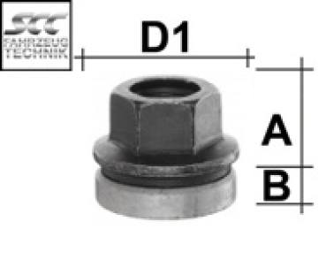 Image for Hjulmutter  - Flat - M14x1,5 - 25 mm