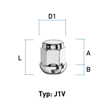 Image for Hjulmutter - Kulehode - M12x1,5 - 27 mm