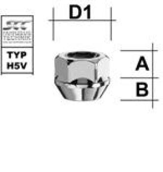 Image for Hjulmutter - 60° Kon - M12x1,25 - 17 mm