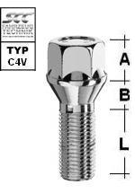 Image for Hjulbolt - 60° Kon - M12x1,25 - 26 mm