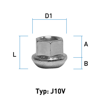 Image for Hjulmutter  - Kulehode - M12x1,5 - 20 mm