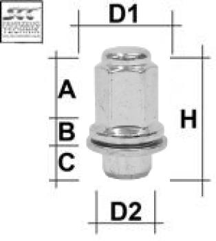 Image for Hjulmutter - Flat - M14x1,5 - 46,5 mm