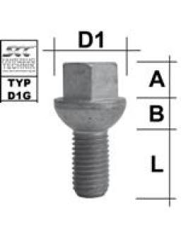 Image for Hjulbolt - Kulehode - M12x1,5 - 25mm