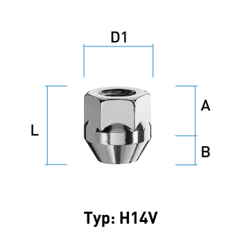 Image for Hjulmutter - 60° Kon - M12x1,25 - 24 mm