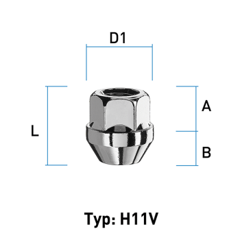 Image for Hjulmutter  - 60° Kon - M14x1,5 - 24 mm