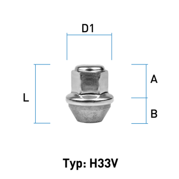 Image for Hjulmutter  - 60° Kon - M12x1,5 - 31 mm