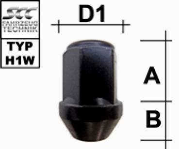 Image for Hjulmutter - 60° Kon - M12x1,5 - 34 mm