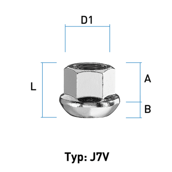 Image for Hjulmutter - Kulehode - M14x1,5 - 20 mm