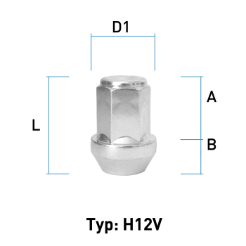 Image for Hjulmutter - 60° Kon - M14x1,5 - 34 mm