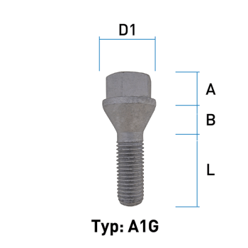 Image for Hjulbolt - 60° Kon - M14x1,5 - 28 mm