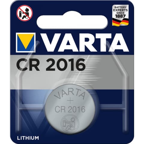 CR2016 KNAPPCELLEBATTTERI 1-PK