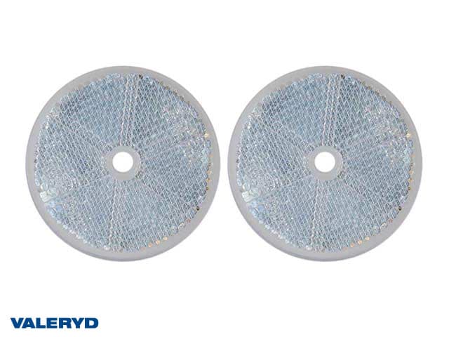 RUND REFLEKS 60 MM HVIT 2PK