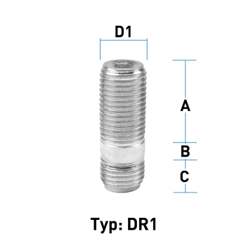 Stud - M14x1,5 - 38 mm