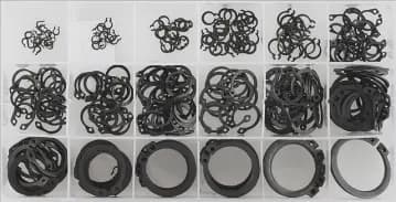 SNAP RING ASSORTMENT 300PCS