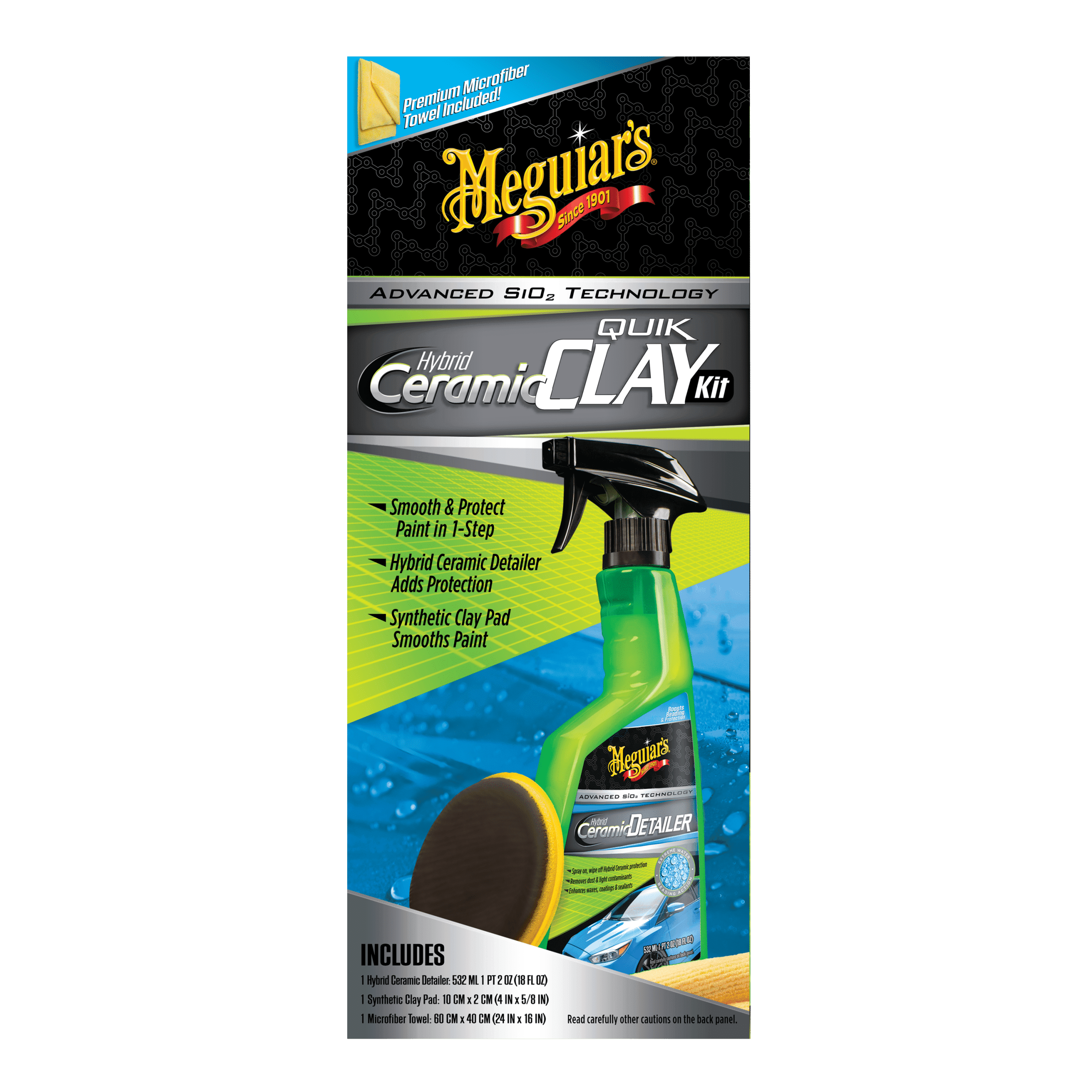 MEGUIARS HYBRID CERAMIC QUIK CLAY KIT