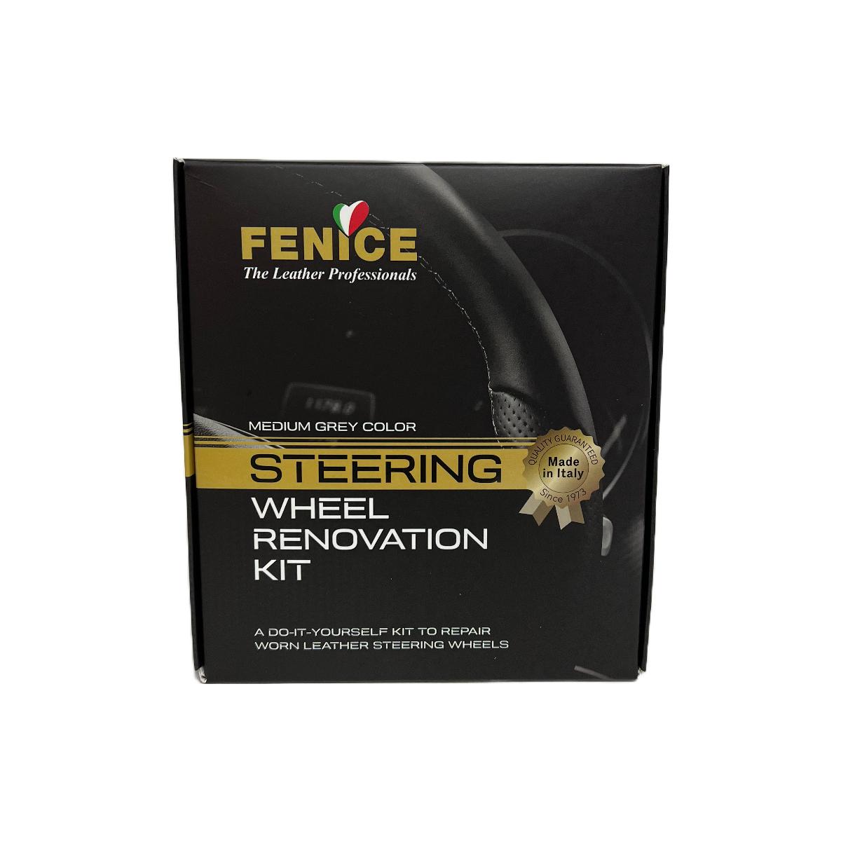 FENICE STEERINGWHEEL RENOVATION KIT - MELLOMGRÅ