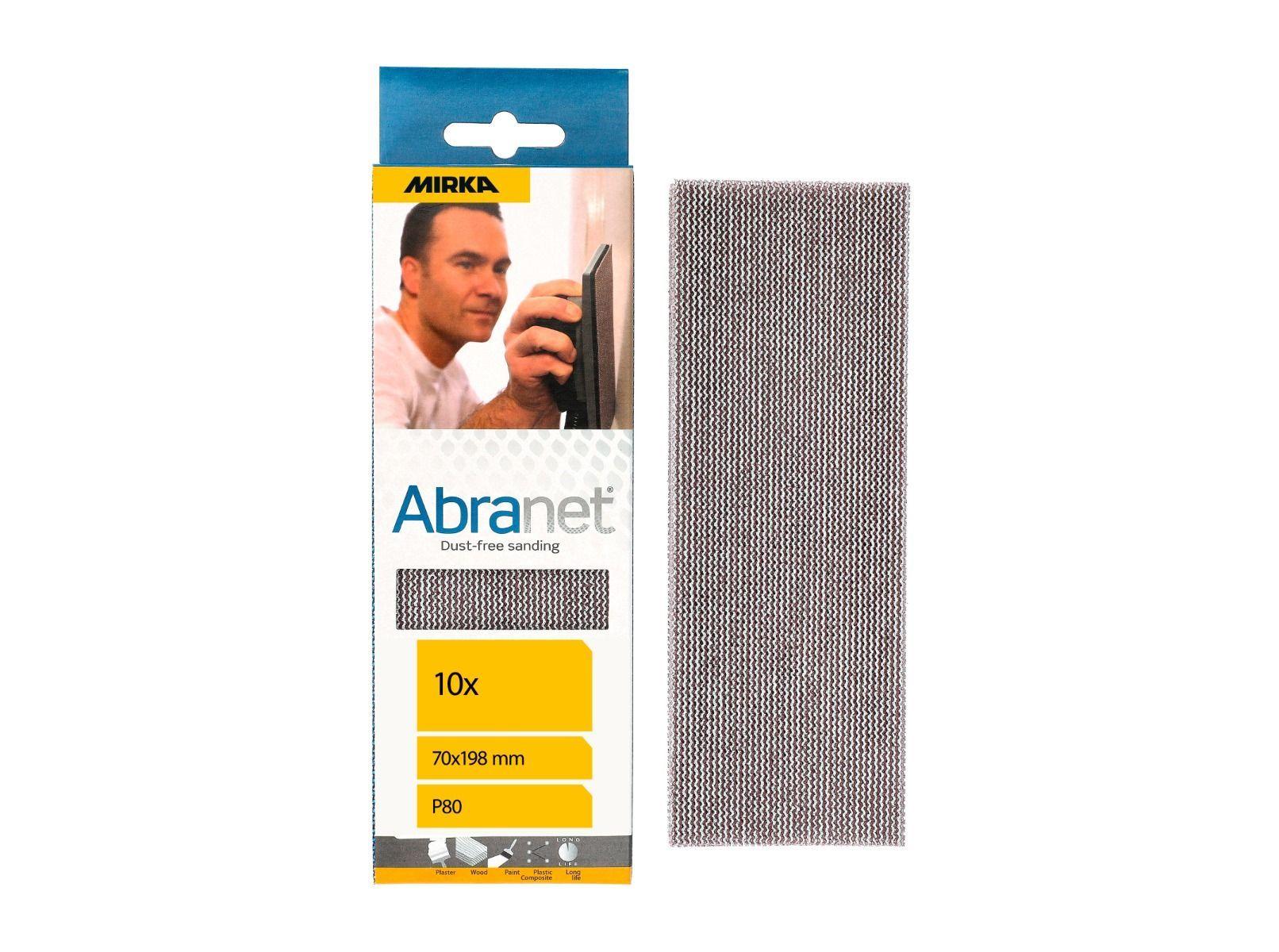 MIRKA ABRANET 70X198MM P80 10-PK