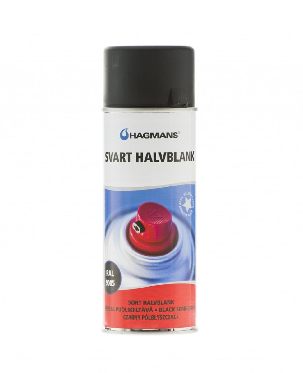 SVART, HALVBLANK 400 ML