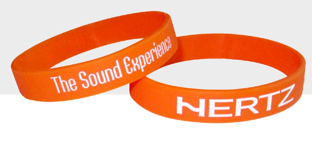 HERTZ ARMBÅND, ORANGE/HVI